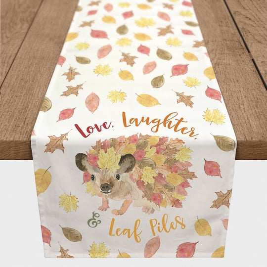72" Leafy Hedgehog Table Runner